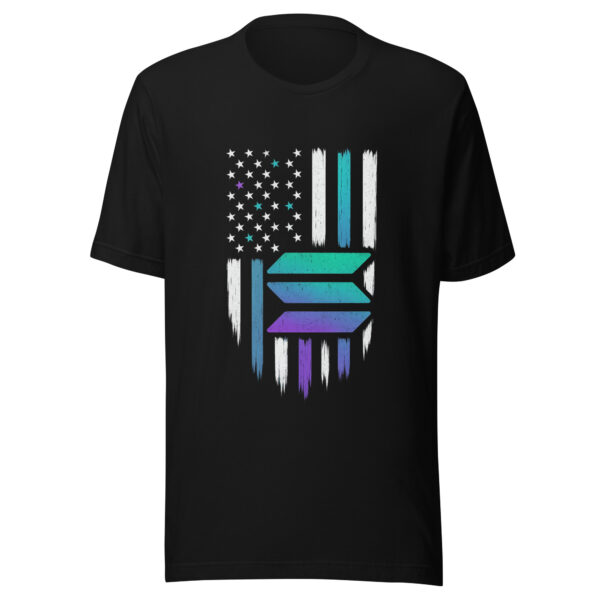 Solana Flag Tee – Crypto Patriot Edition