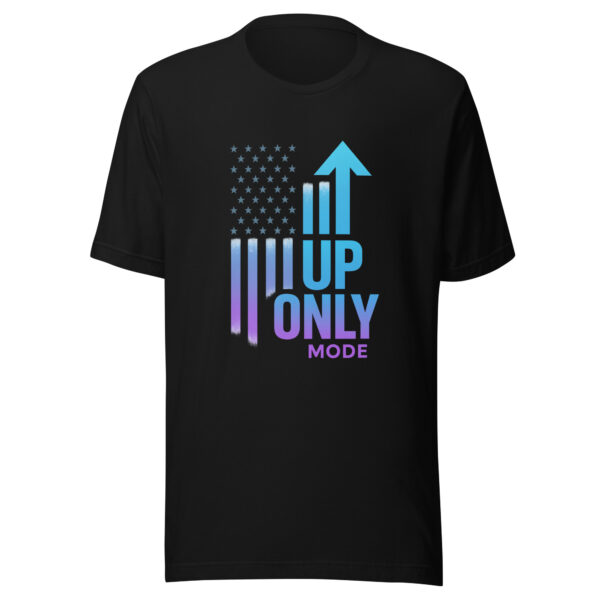 Up Only Mode Tee – Bullish American Flag Edition