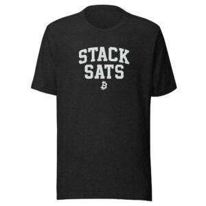 Stack Sats T-Shirt – Bold Bitcoin Statement Tee for True Believers